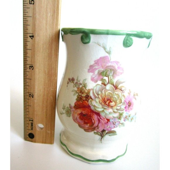 VTG Pottery Hand Painted Floral Vase Royal Winton Ironside Staffordshire England - Picture 6 of 7